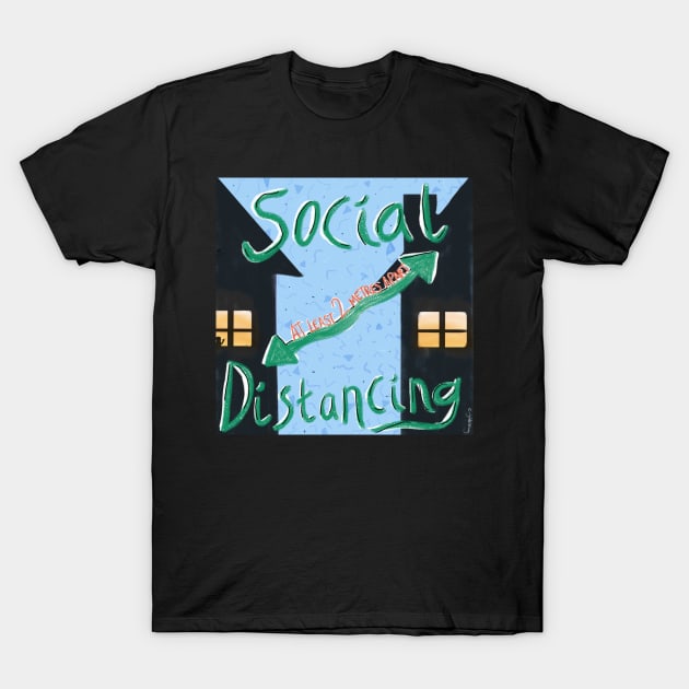 Social distancing T-Shirt by Charlotsart